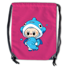  Labubu - Kék cápa jelmezes tornazsák tornazsák