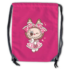  Labubu - Pöttyös ruhás nyuszilány tornazsák tornazsák