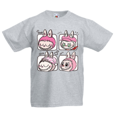  Labubu - Rózsaszín pizsiparti gyerek póló