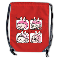  Labubu - Rózsaszín pizsiparti tornazsák tornazsák