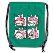  Labubu - Rózsaszín pizsiparti tornazsák tornazsák