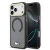 Lacoste IML Shockproof Petit Pique Gold Logo MagSafe tok, Apple iPhone 18 Pro Max - fekete