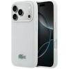 Lacoste Petit Pique Lacquer Logo Apple iPhone 17 Pro mágneses hátlap tok, MagSafe, fehér