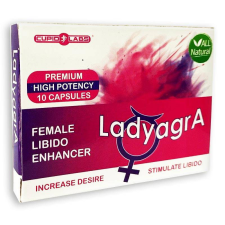 LADYAGRA VÁGYFOKOZÓ KAPSZULA NŐKNEK ÚJ FORMULA - 10 DB vágyfokozó