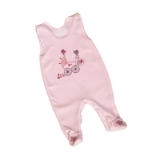 Lafel Plüss ujjatlan rugdalózó -Rózsaszín Babakocsi mintával - 68 rugdalózó