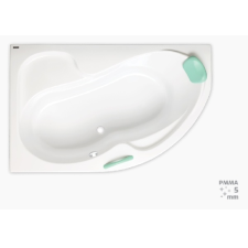  Laguna Fortuna Plus 170x100x46cm akril asszimetrikus kád, balos 220 l kád, zuhanykabin