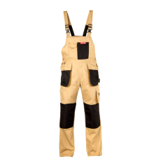 Lahti Pro Bézs színű overall, 100% pamut, 