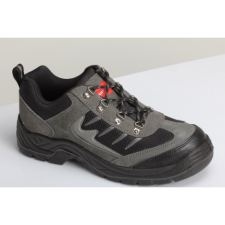 Lahti Pro Cipő Velúr/Fekete Szürke/Fekete, S1P Sra, 47 (L3040547) munkavédelmi cipő