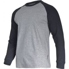 Lahti Pro Hosszú ujjú póló. 190g/m2, szürke-fekete, 