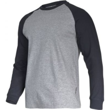 Lahti Pro Hosszú ujjú póló. 190g/m2, szürke/fekete, "xl", ce, lahti (L4022304) munkaruha