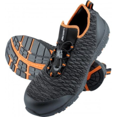 Lahti Pro Kötött Fekete-Szürke-Gombos Cipő, S1 Src, 47 (V31AC-L3042547)