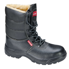  Lahti Pro L3030239 szőrmés acélbetétes munkavédelmi csizma, ( 39 ), Fekete