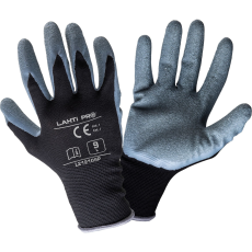 Lahti Pro Latex Kesztyű Fekete-Szürke (L212109W)