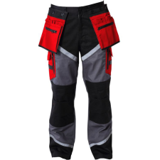 Lahti Pro Nadrág fekete-szürke 100% pamut, lepattanó, "xl", ce, lahti (L4050504) munkaruha