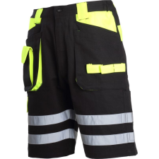 Lahti Pro Rövid rövidnadrág fekete-sárga 100% pamut, "xl",ce,lahti (L4070504) munkaruha