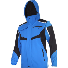 Lahti Pro Softshell kabát kapucnival és ujjnyílással, kék-piros, "2xl",ce,lahti (L4093005) munkaruha