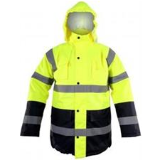 Lahti Pro Szigetelt figyelmeztető kabát, sárga, "2xl", ce, lahti (L4090705) munkaruha