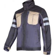 Lahti Pro Szürke/Fekete/Bézs Pulóver Fényvisszaverő Csíkokkal, XL, Lahti (L4040804)