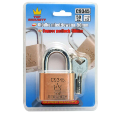 Lakat 50 mm Top Security, réz ház, 3 kulcs, RICHMANN lakat
