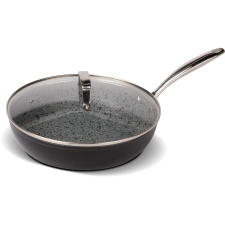 LAMART LT1262 GRANIT Serpenyő fedéllel 28cm Fekete edény