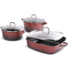 LAMART LT1285 CAST edénykészlet 6 db piros