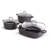 LAMART LT1287 CAST edénykészlet 6 db, fekete (8590669372492)