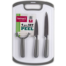 LAMART LT2097 késkészlet hámozóval és vágódeszkával PEEL kés és bárd