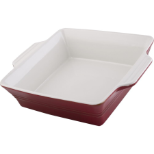 LAMART LT9202 Casa Négyzet alakú Sütőtál 2,6L - Piros / Fehér edény