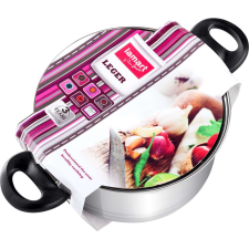 LAMART LTB2011 Leger 3.6L/20cm Lábas üveg fedővel - Inox edény