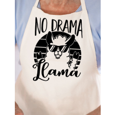 Lámás kötény - No drama Llama lakástextília