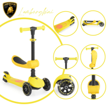  Lamborghini 2IN1 ráülős roller SÁRGA roller