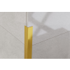  LAMBRO - Sarokprofil - Szálcsiszolt Arany - 2cm x 1cm - Rozsdamentes acél