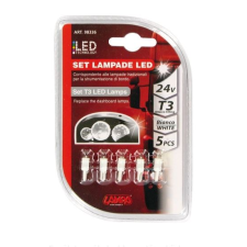 Lampa 24V T3, 1 LED dióda, fehér színű, 5db (0198336) (LA0198336) autóalkatrész