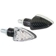 Lampa "Arrow" LED motorkerékpáros index párban, karbon (0190115) (LA0190115) autóalkatrész