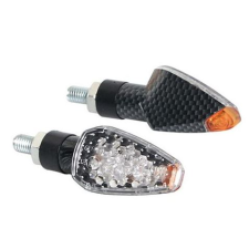 Lampa "Tuareg" LED motorkerékpáros index párban, karbon (0190099) (LA0190099) autóalkatrész