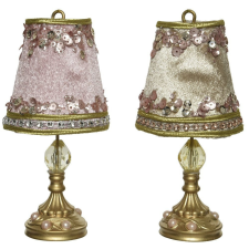  Lámpás bársony flitters M14cm dekorációs kellék