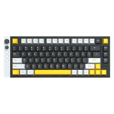 LAMZU Jet 75 Vezetékes Mechanikus Gamer Billentyűzet UK - Fekete / Sárga (JET 75 BLACK) billentyűzet