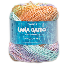 Lana Gatto Smoothie színátmenetes kötőfonal, pamut, Tencel, selyem, 100g, 9544, Verde Mix fonal, cérna