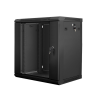 Lanberg 12U 19" fali rack szekrény 600x450mm fekete (WF01-6412-10B) (WF01-6412-10B)