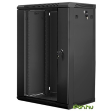 Lanberg 19 fali rack szekrény 18U 600x450mm - fekete egyéb hálózati eszköz