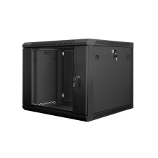 Lanberg 9U 19&quot; fali rack szekrény 600x600mm fekete (WF01-6609-10B) egyéb hálózati eszköz
