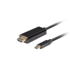 Lanberg CA-CMHD-10CU-0030-BK USB-C - HDMI 2.0 Kábel 3m - Fekete (CA-CMHD-10CU-0030-BK)