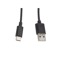 Lanberg CA-USBO-10CC-0010-BK USB-A - USB-C (apa - apa) kábel 1m - Fekete kábel és adapter