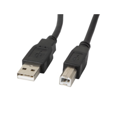 Lanberg cable USB 2.0 AM-BM with ferrite 3m black kábel és adapter