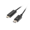 Lanberg DisplayPort --> HDMI kábel 1m fekete (CA-DPHD-10CC-0010-BK) (CA-DPHD-10CC-0010-BK) - DisplayPort