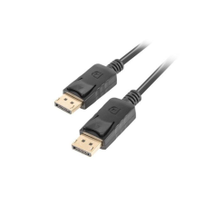 Lanberg DisplayPort kábel 1.8m fekete (CA-DPDP-10CC-0018-BK) kábel és adapter