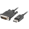 Lanberg Displayport male V1.2 - DVI-D male (24+1) dual link feket...