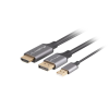 Lanberg HDMI 2.0 to Displayport 1.2 4K 60Hz kábel 1.8m (CA-HDDP-20CU-0018-BK)