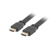 Lanberg HDMI-A apa - HDMI-A apa v2.0 Lapos kábel 1m Fekete (CA-HDMI-21CU-0010-BK)