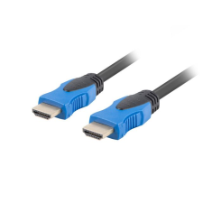 Lanberg HDMI összekötő kábel 0.5m fekete-kék (CA-HDMI-20CU-0005-BK) (CA-HDMI-20CU-0005-BK) kábel és adapter